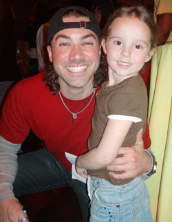 Lexi with American Idol's Ace Young