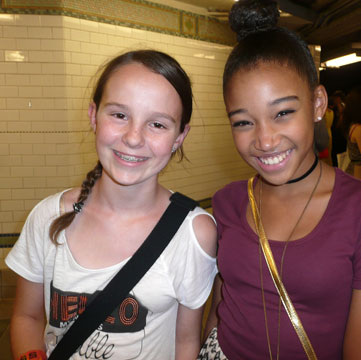 Lexi with Amandla Stenberg ('Rue' from the "Hunger Games")